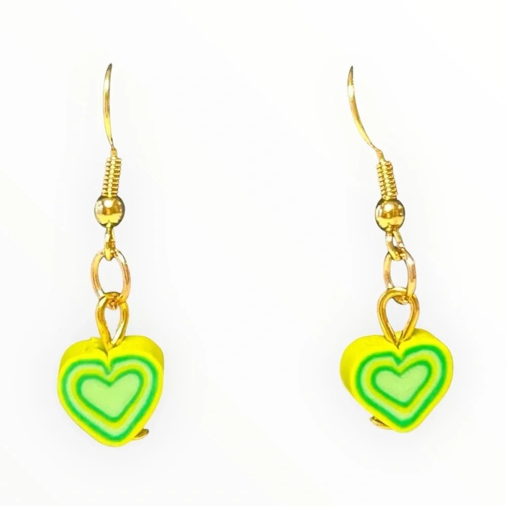 Colorful Heart Earrings - Picture 5 of 6
